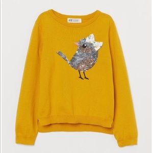 H&M sequin motif sweater